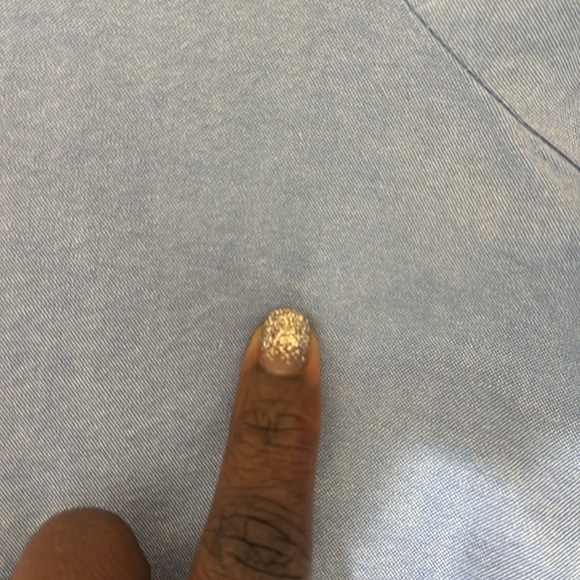 Pomander Place Harris Light Blue Button-Up Shirt Dress size 3X Spring Minimalist - Picture 7 of 10